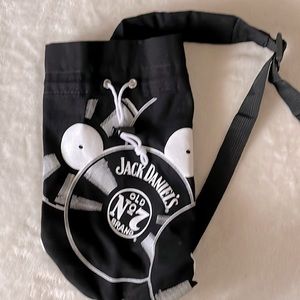 Jack Daniels Canvas Carrying Bag. Adjustable Strap, Cinched String